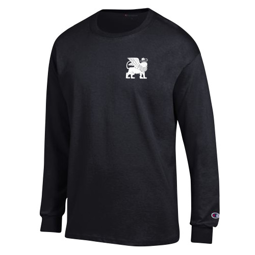  Champion Black Long Sleeve T Shirt - Lions
