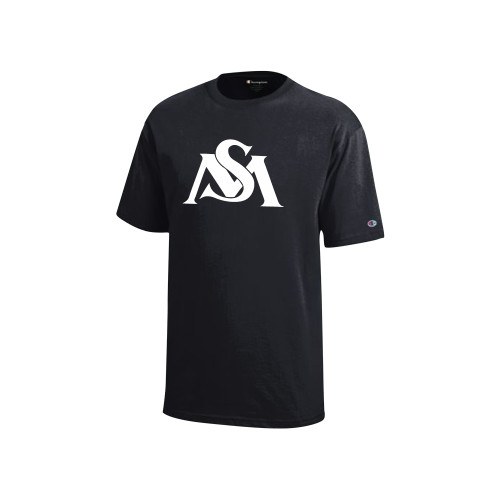  Champion Youth Black Short Sleeve Tee - SM Athletics Interlock