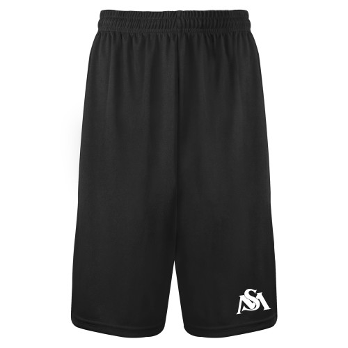  Black Performance Classic 9 Inch Short - SM Athletics Interlock