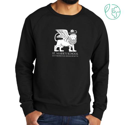  Allmade Black Organic French Terry Crewneck Sweatshirt - St. Marks Southborough