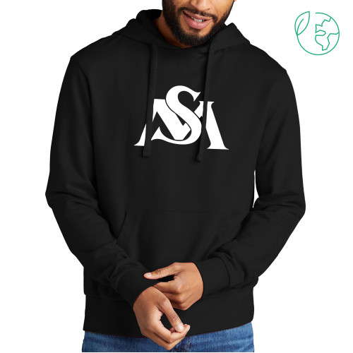  Allmade Black Organic French Terry Pullover Hoodie - SM Athletics Interlock