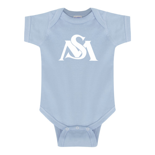  Light Blue Infant Onesie - SM Athletics Interlock