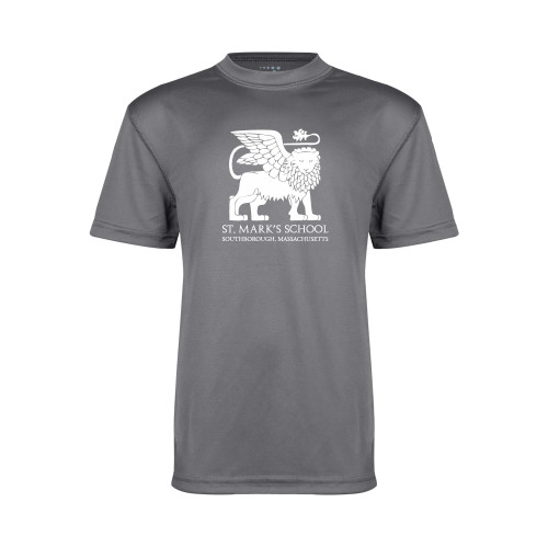  Youth Performance Grey Concrete Tee - St. Marks Southborough