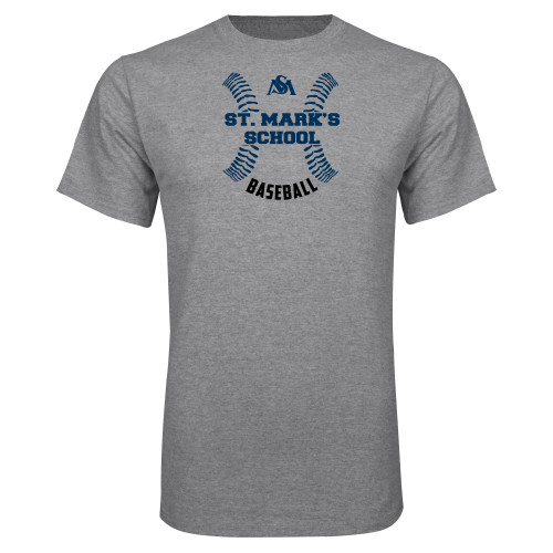  Grey T Shirt - St. Marks Baseball