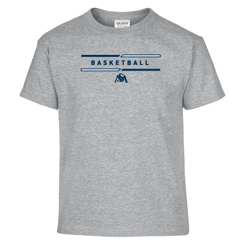 Youth Grey T Shirt - SM Basketball