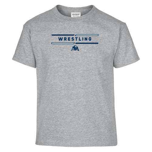  Youth Grey T Shirt - SM Wrestling