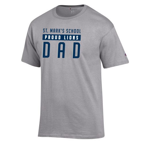  Champion Oxford Grey T Shirt - Proud Dad