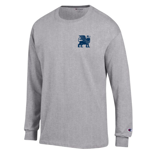  Champion Oxford Grey Long Sleeve T Shirt - Lions
