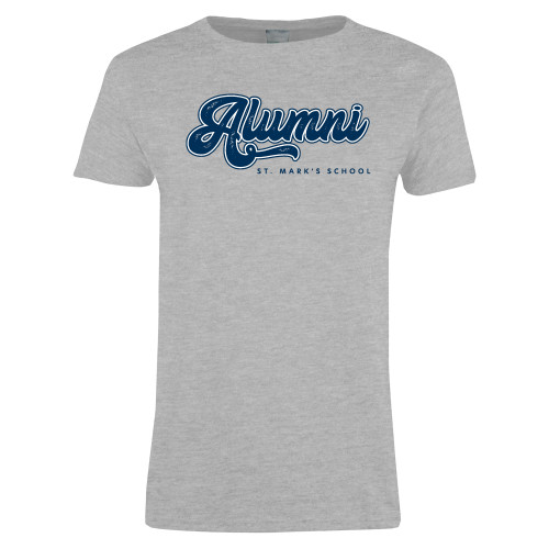  Womens Grey Short Sleeve Tee - Alumni