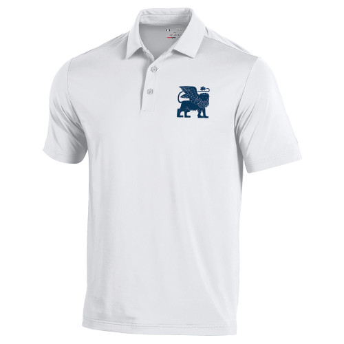  Under Armour White Performance Polo - Lions
