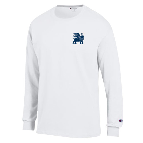  Champion White Long Sleeve T Shirt - Lions