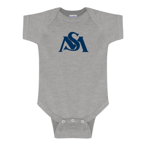  Grey Infant Onesie - SM Athletics Interlock