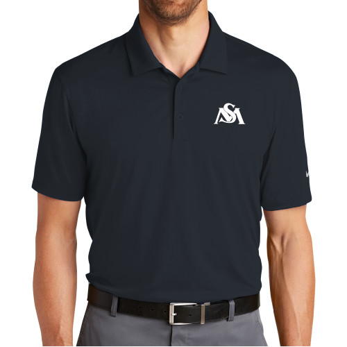  Nike Navy Dri Fit Legacy Polo - SM Athletic Interlock