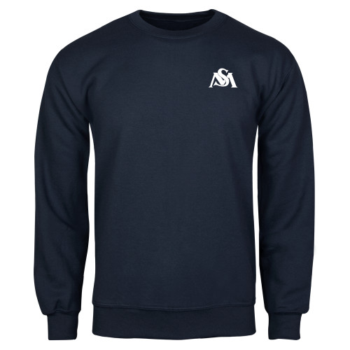  Navy Fleece Crew - SM Athletic Interlock
