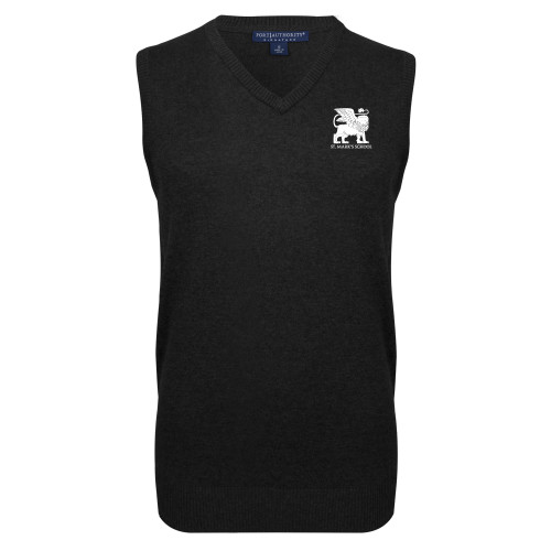  Black VNeck Sweater Vest - Lions St. Marks