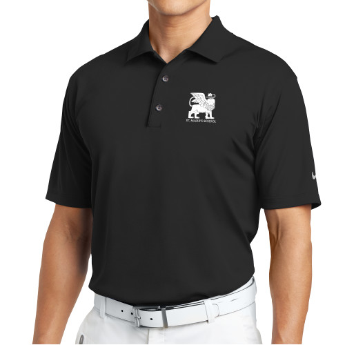  Nike Black Tech Basic Dri Fit Polo - Lions St. Marks