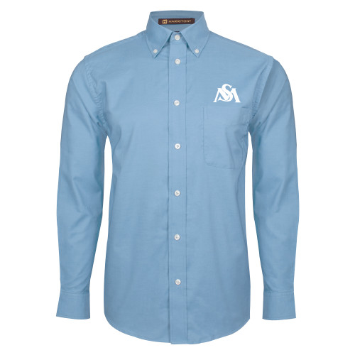  Light Blue Oxford Long Sleeve Shirt - SM Athletic Interlock