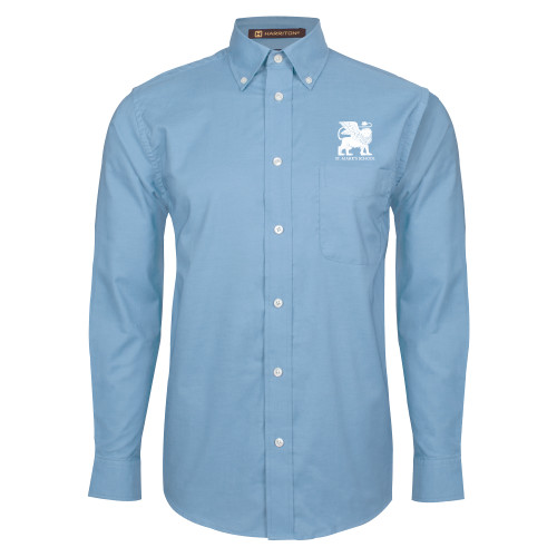 Light Blue Oxford Long Sleeve Shirt - Lions St. Marks
