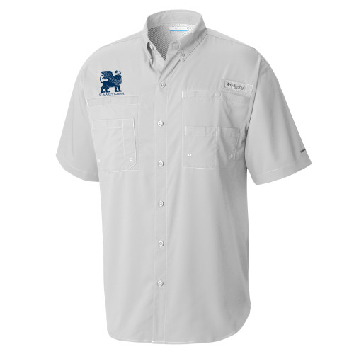  Columbia Cool Grey Tamiami Performance Short Sleeve Shirt - Lions St. Marks