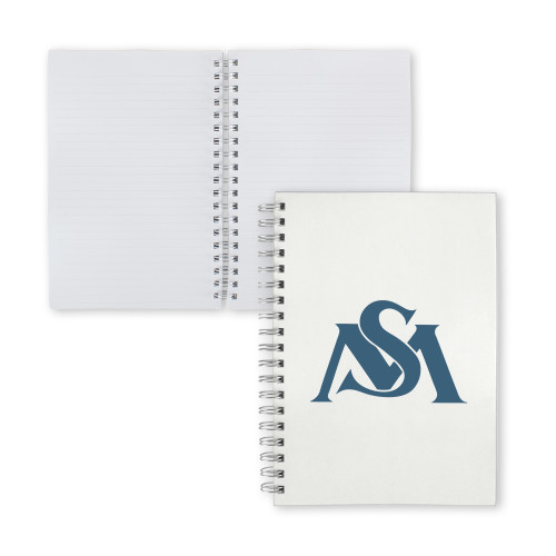  Clear 7 x 10 Spiral Journal Notebook - SM Interlock