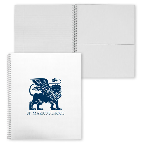  College Spiral Notebook w/Clear Coil - St. Marks School
