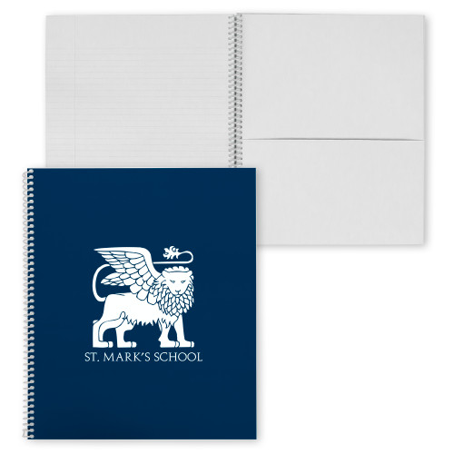  College Spiral Notebook w/Clear Coil