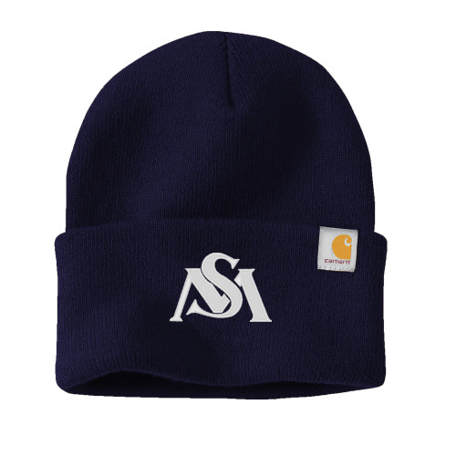  Carhartt Navy Knit Beanie w/Cuff - SM Athletic Interlock