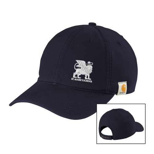  Carhartt Navy Cotton Adjustable Canvas Hat - Lions St. Marks