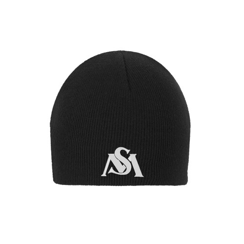  Black Knit Beanie - SM Athletic Interlock
