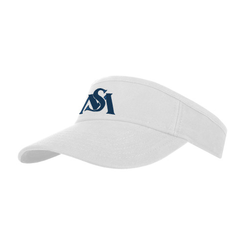  White Visor - SM Athletic Interlock