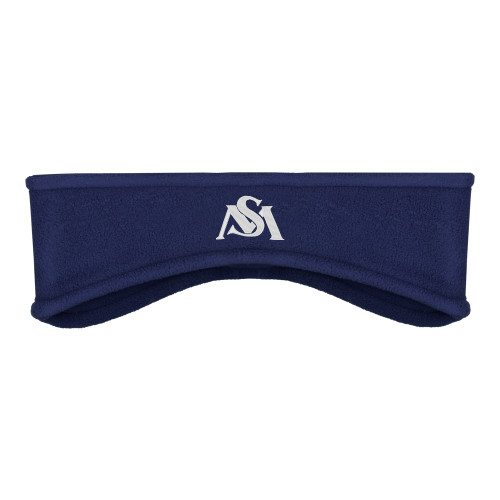  Navy Stretch Fleece Headband - SM Athletic Interlock