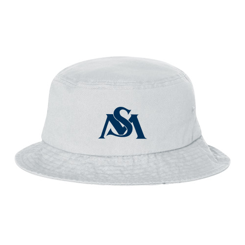  Sportsman White Bucket Hat - SM Athletic Interlock