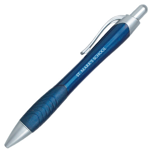  Metallic Mykonos Navy Pen - St. Marks Wordmark