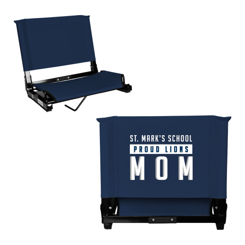  Stadium Chair Navy - Proud Mom