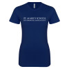 Thumbnail image for  Next Level Womens Navy Boyfriend Tee