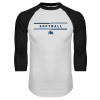Thumbnail image for  White/Black Raglan Baseball T Shirt