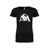 Thumbnail image for  Next Level Girls Black Fashion Fit T Shirt