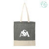 Thumbnail image for  Split Recycled Black Cotton Twill Convention Tote