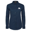 Thumbnail image for  Womens Navy Twill Button Down Long Sleeve 