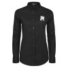 Thumbnail image for  Womens Black Twill Button Down Long Sleeve 