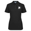 Thumbnail image for  Womens Silk Touch Black Pique Polo