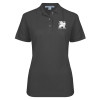 Thumbnail image for  Womens Silk Touch Charcoal Pique Polo