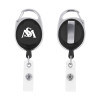 Thumbnail image for  Black Oval Retractable Badge Holder w/Clip