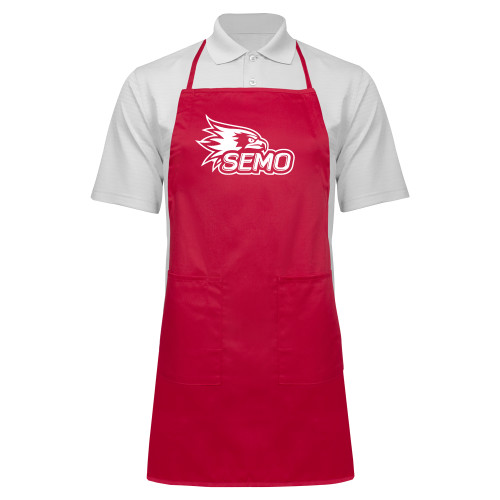 Full Length Red Apron - SEMO Logo