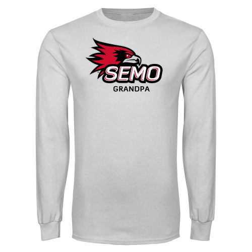  White Long Sleeve T Shirt - Grandpa