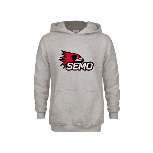 Bookstore Youth Grey Fleece Hood - SEMO Logo