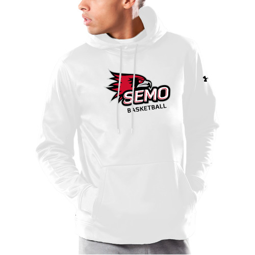  Under Armour White Armour Fleece Hoodie - Basketball