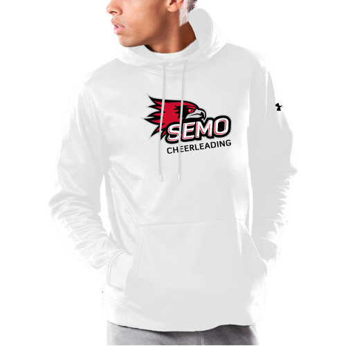  Under Armour White Armour Fleece Hoodie - Cheerleading