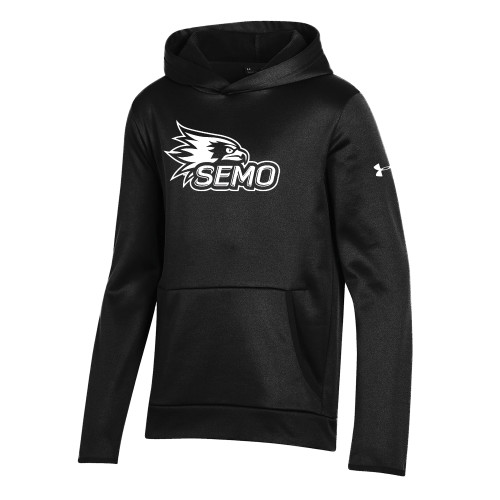  Under Armour Youth Black Fleece Hoodie - SEMO Logo