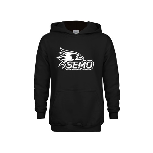  Bookstore Youth Black Fleece Hoodie - SEMO Logo